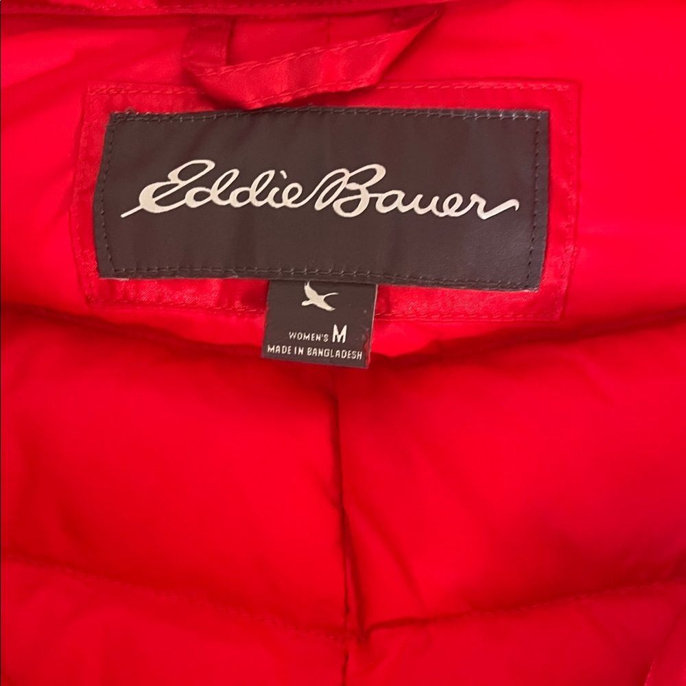 Eddie Bauer Vibrant Red Puffer Coat - Picture 4 of 6